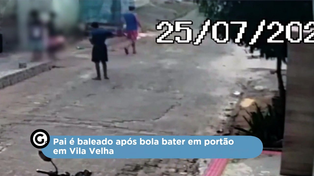 Pai é baleado após bola bater em portão em Vila Velha