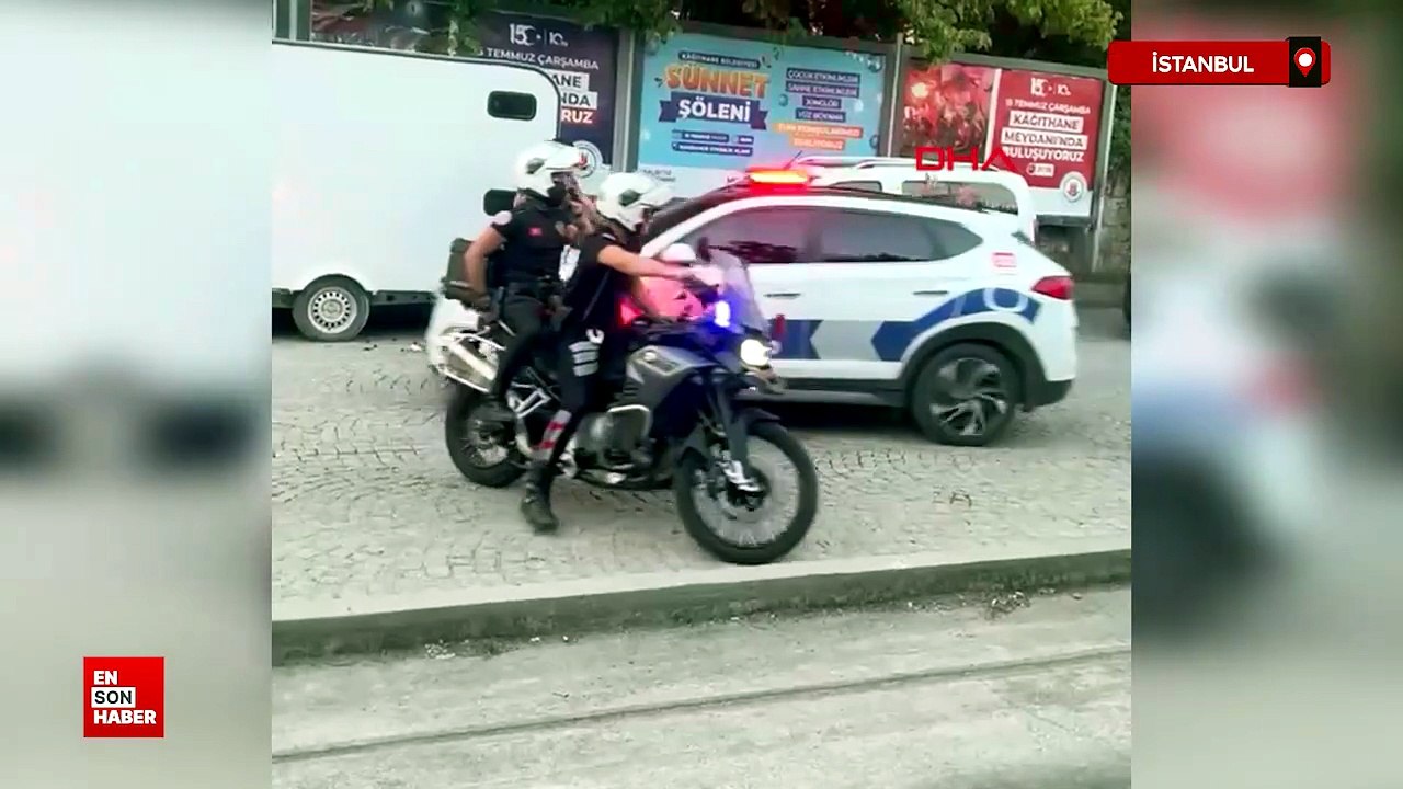İstanbul Kağıthane’de trafikte yol verme kavgası çıktı