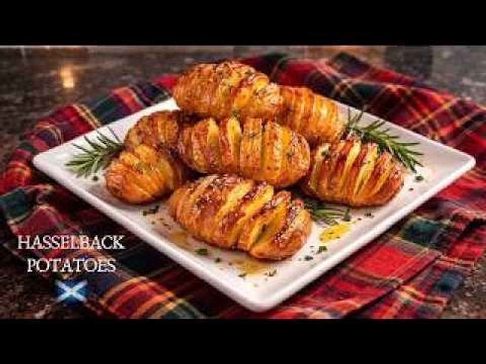 Crispy Hasselback Potatoes | Easy Potato Recipe