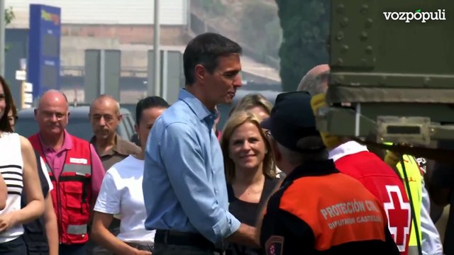 LLUVIA DE INSULTOS a SÁNCHEZ en el incendio de Castellón