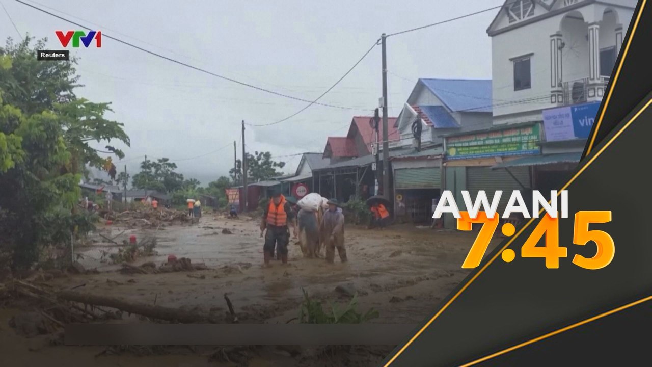 Vietnam isytihar darurat, lebuh raya rosak akibat banjir