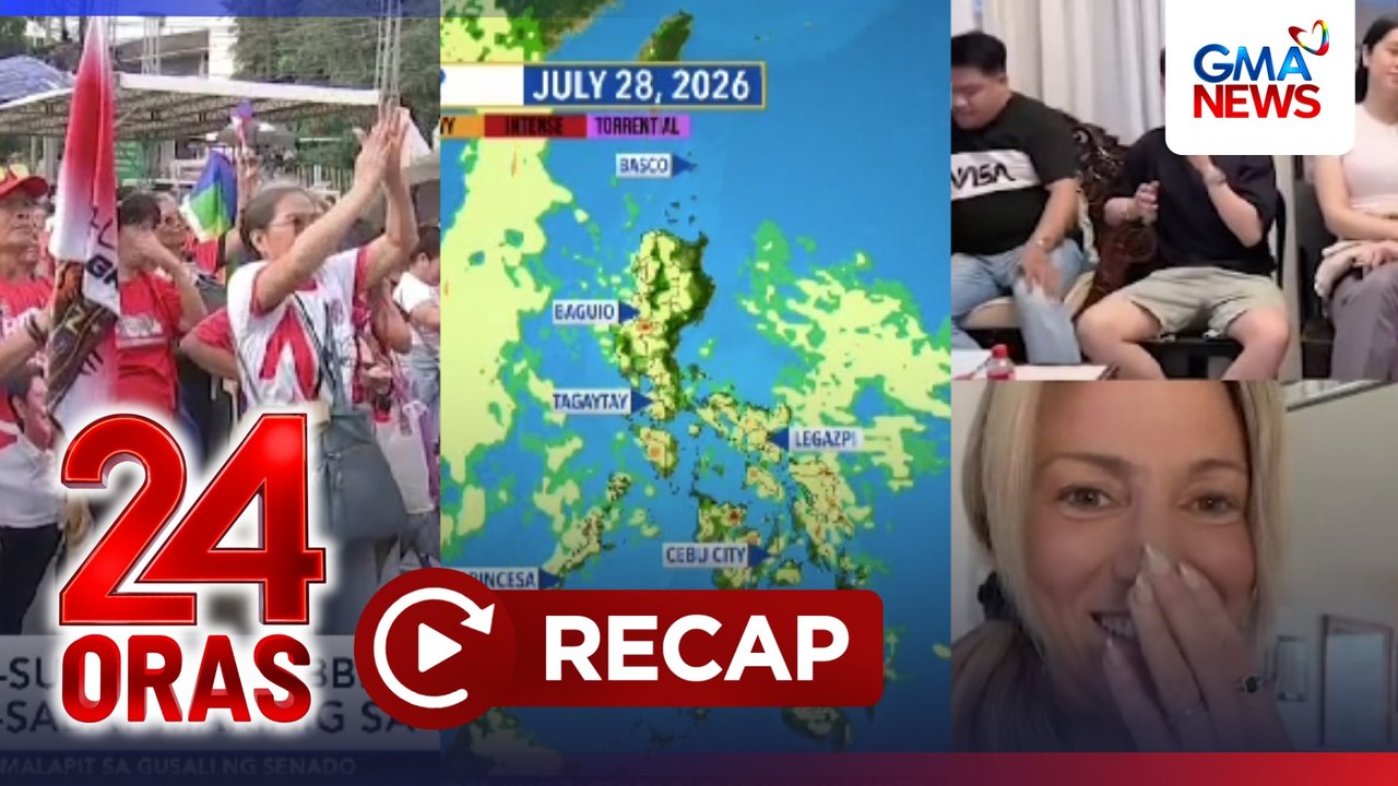 24 Oras: (Part 3) Reaksyon ng ilang Pinoy sa 5th SONA ni PBBM; Lagay ng panahon; Viral videoke vonding na umabot kay US singer Debbie Gibson, atbp