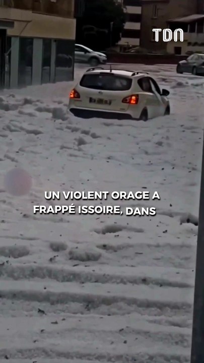 Un orage recouvre une ville sous 40 cm de grêle