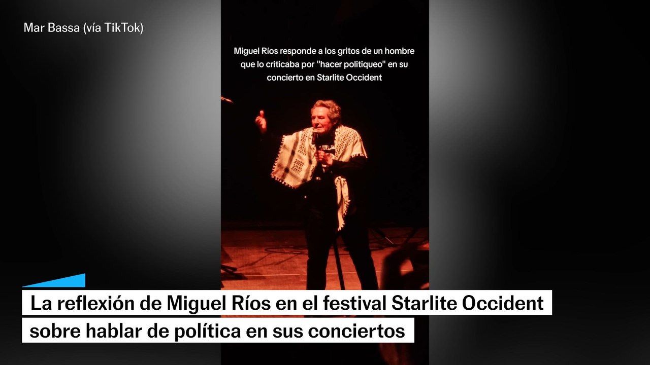 La reflexión de Miguel Ríos durante su concierto en Marbella