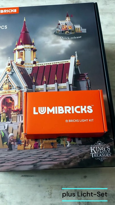 King's Castle Treasury von LEGO-Konkurrent Lumibricks: So cool sieht das beleuchtete Schloss aus