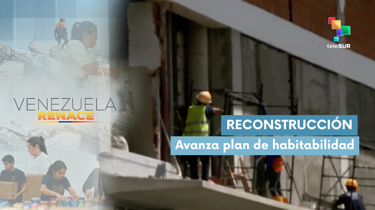 Rehabilitan viviendas afectadas por el doblete sísmico en Venezuela