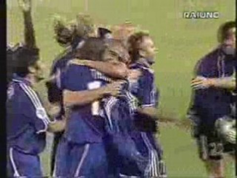 Trezeguet e la Francia è Campione d'Europa 2000