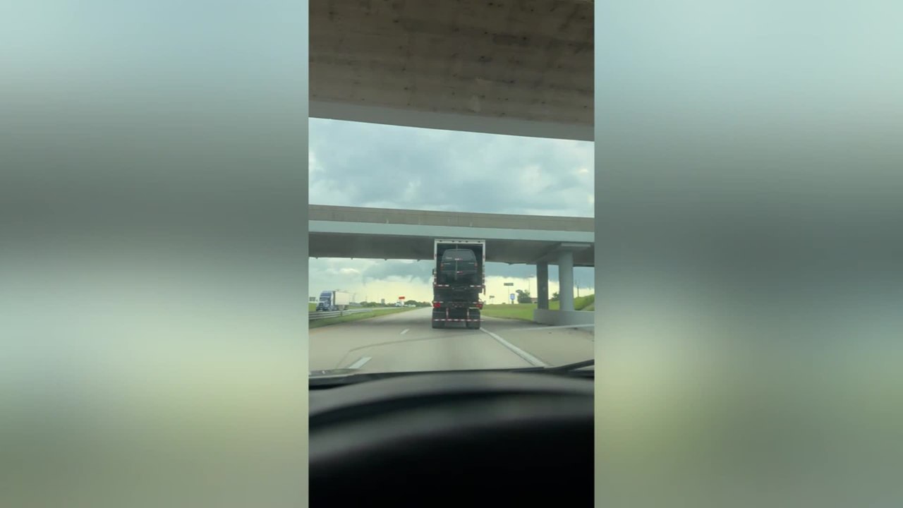 Motorists Stunned by a Truck Carrying Multiple Trucks