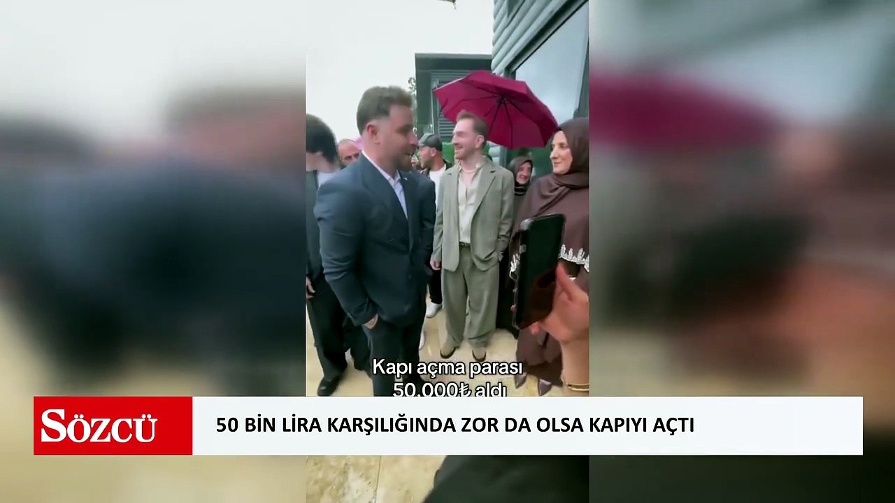 Kız isteme töreni öncesi gerginlik: Gelinin kız kardeşi kapı açma parasını az buldu!