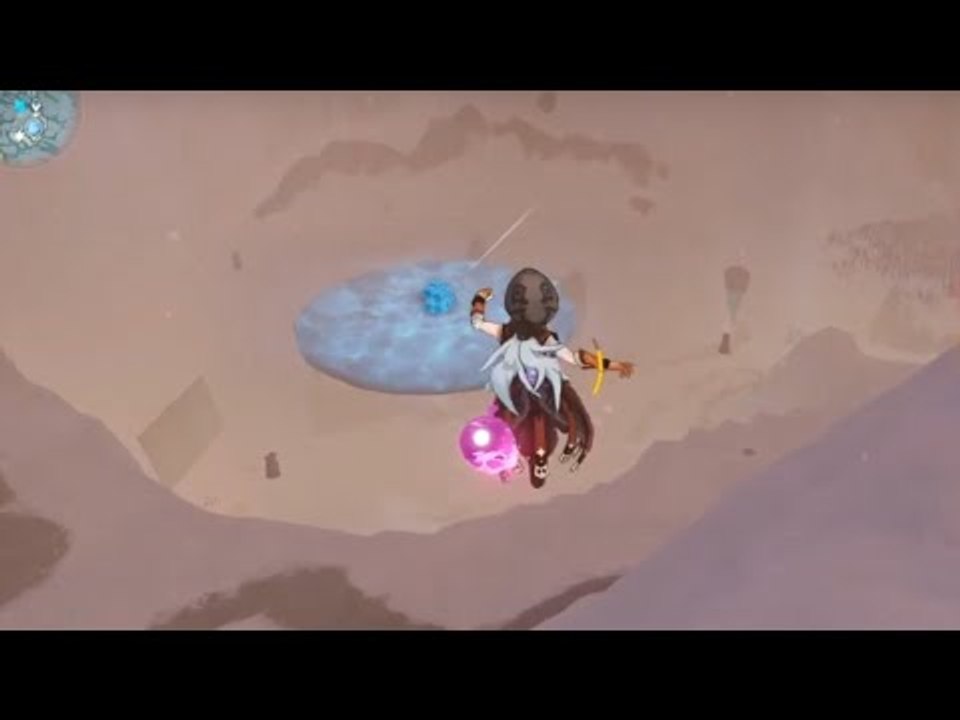 Genshin Impact | Mont Dosdragon seen from below (BIG BUG) !