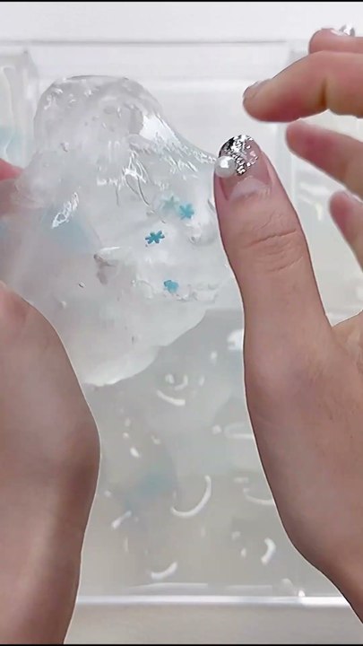 Satisfying Clear Slime To Satisfy Your Senses
