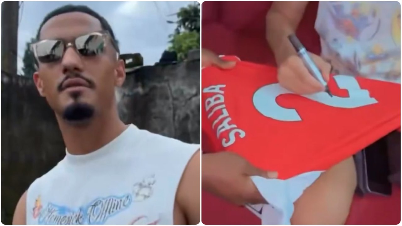 William Saliba ha viajado a Camerún para pasar tiempo con su familia y regala camisetas del Arsenal 