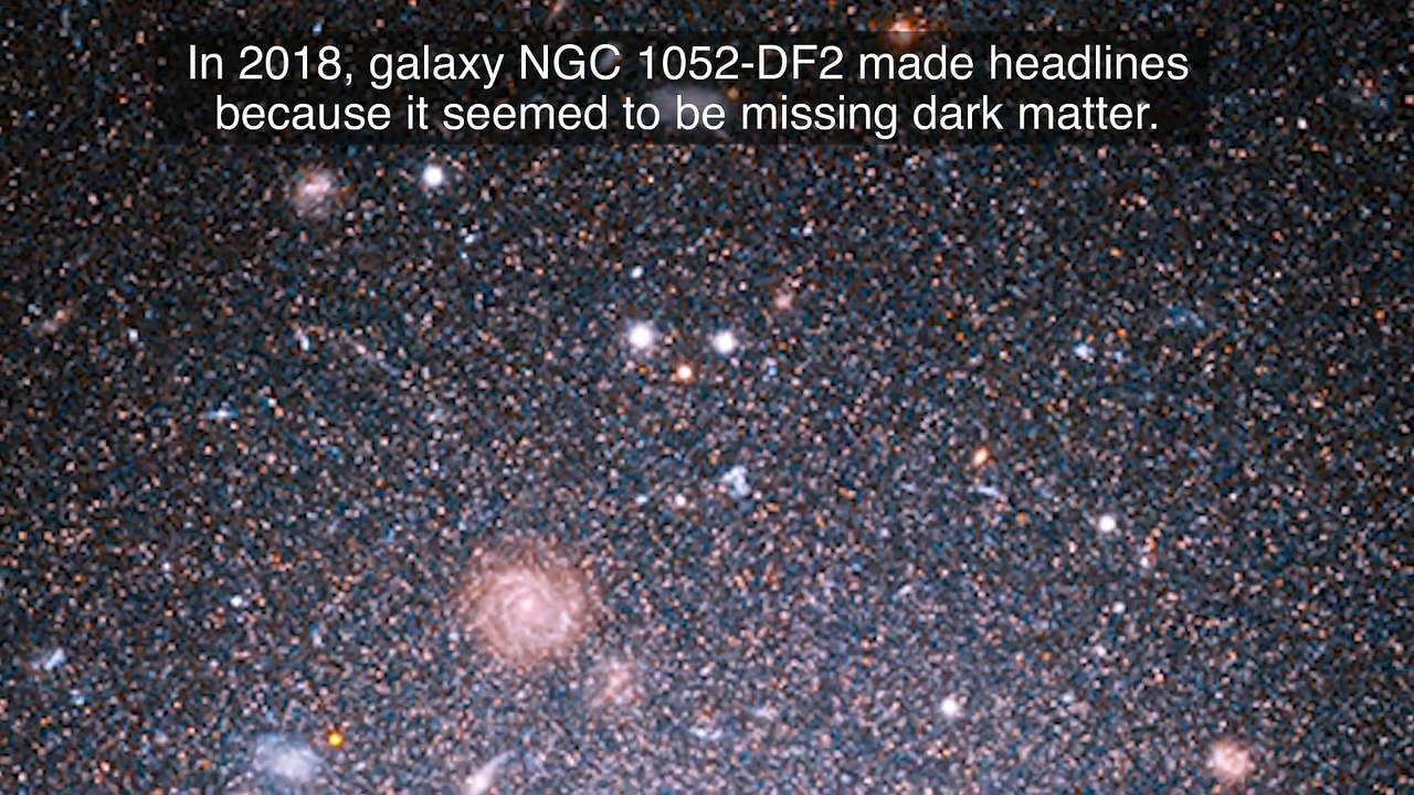 Hubble Studies Galaxy Lacking Dark Matter