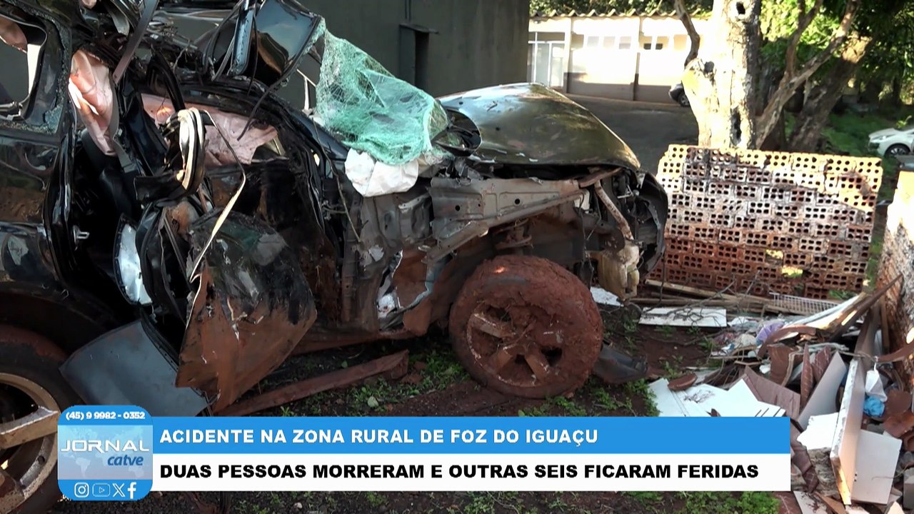 Testemunhas relatam que duas pessoas saíram do local após acidente em Foz do Iguaçu