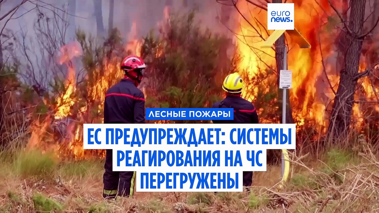«На пределе возможностей»: ЕС предупреждает, что пожары перегружают системы реагирования