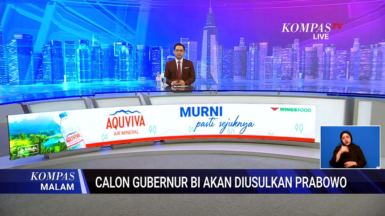 Perry Warjiyo Mundur dari Gubernur BI, Destry Damayanti Jadi Pejabat Sementara | KOMPAS MALAM