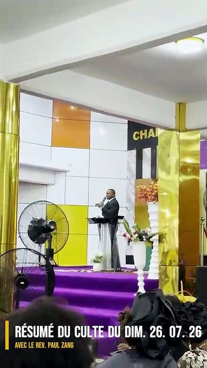 Résumé du culte du Dimanche 26 juillet 2026 avec le Rev. Paul Zang