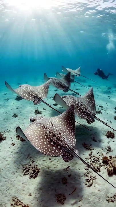 Titans of the Open Water | Spotted Eagle Ray Formation | Deep Wildlife