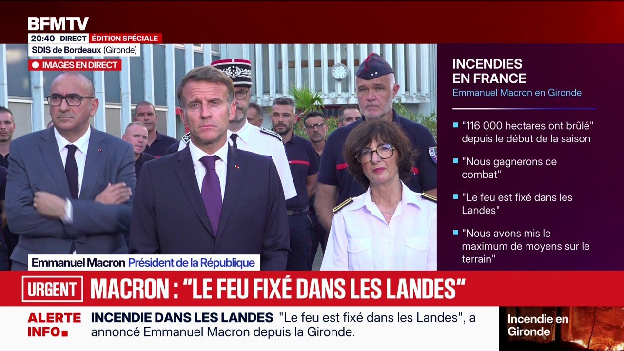 Incendies en France: "L'année 2026 est atypique", affirme Emmanuel Macron