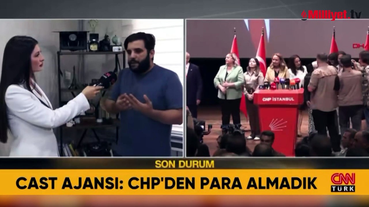CHP'de 'paralı figüran' tartışması! Cast ajansı sahibi CNN Türk'te açıkladı: 950 TL gönül alma parasıydı