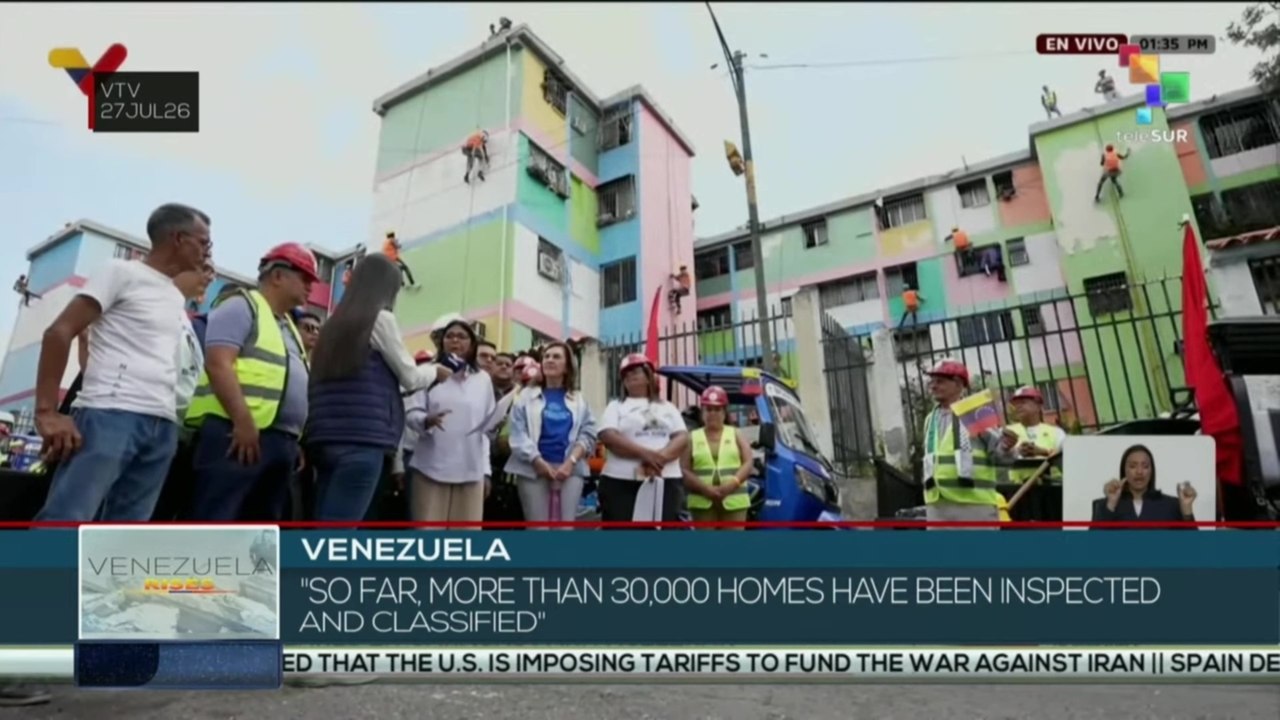 Venezuela | Inspection teams assess structural damage in buildings affected by earthquakes