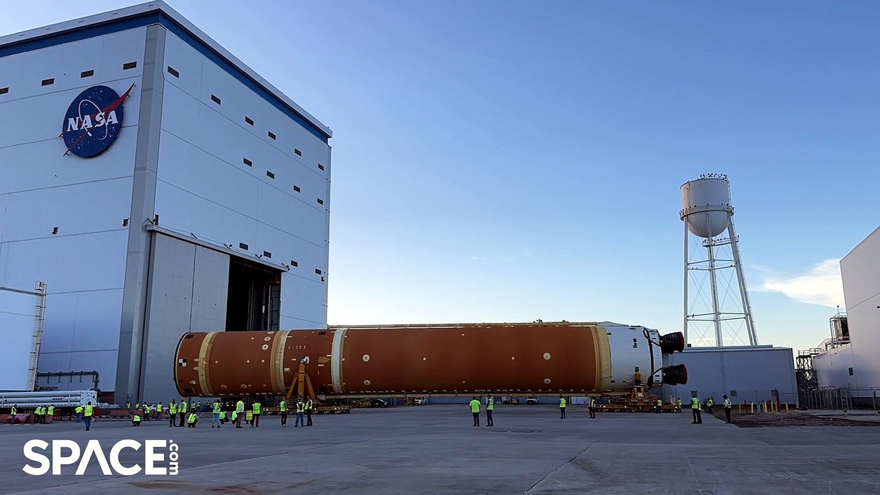NASA's Artemis 2 Moon Rocket's Core Stage Exits...