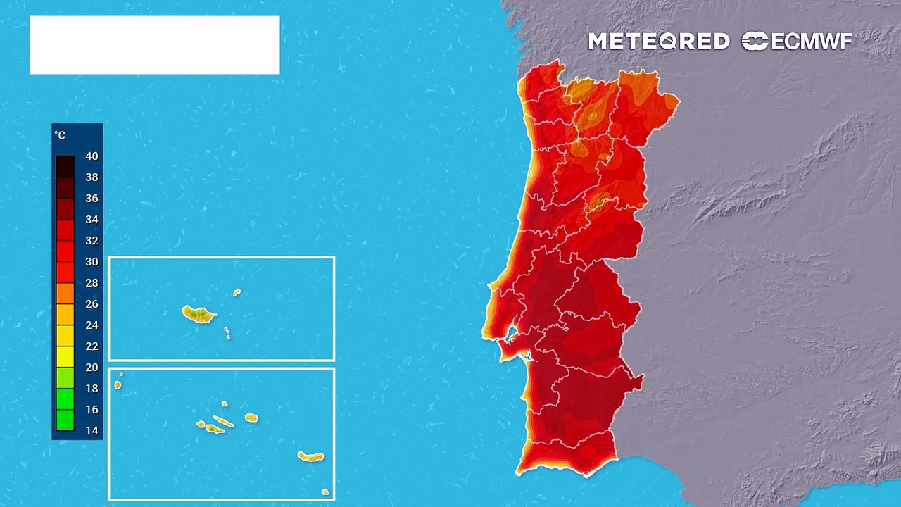 Temperaturas chegam aos 40 ºC no interior de Portugal