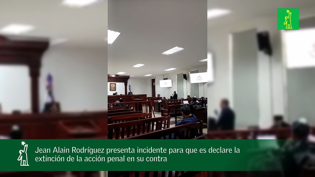 Jean Alain Rodríguez presenta incidente para que es declare la extinción de la acción penal en su contra