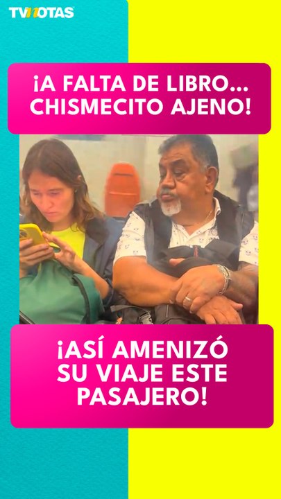 Usuario del Metro de la CDMX se entretiene con chisme ajeno