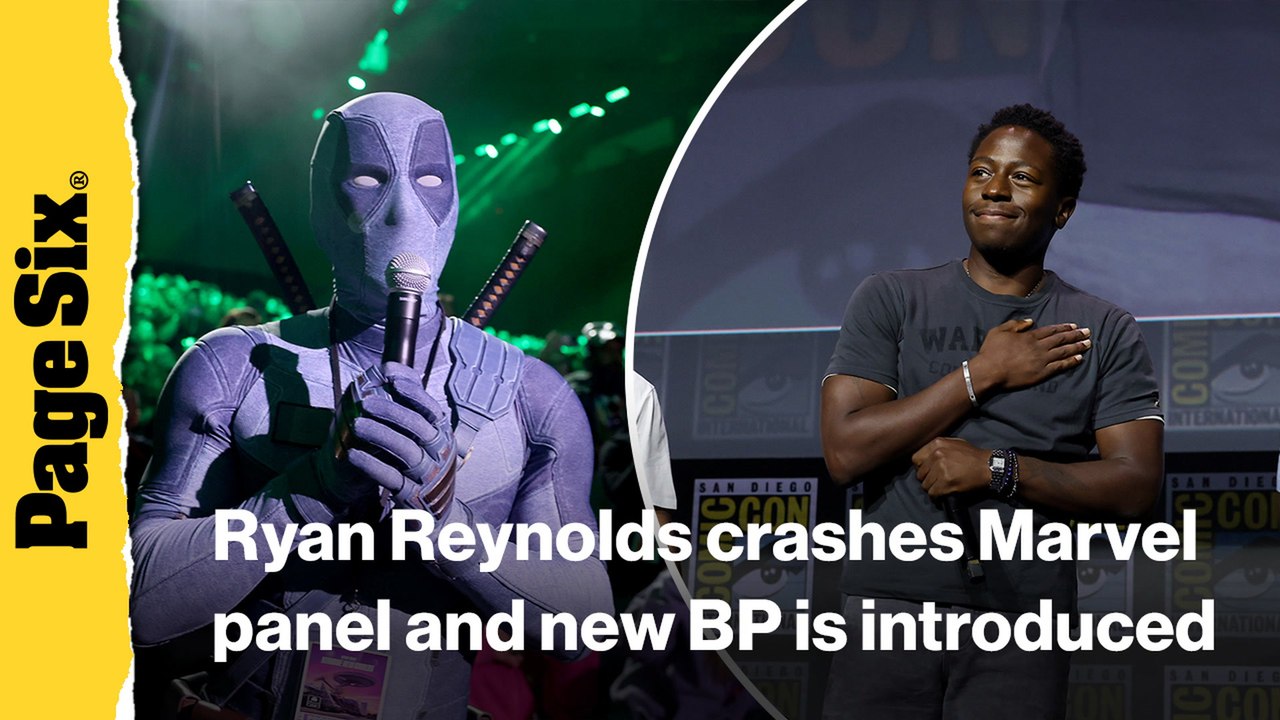 Ryan Reynolds' Gray Deadpool crashes Marvel panel as new Black Panther is introduced