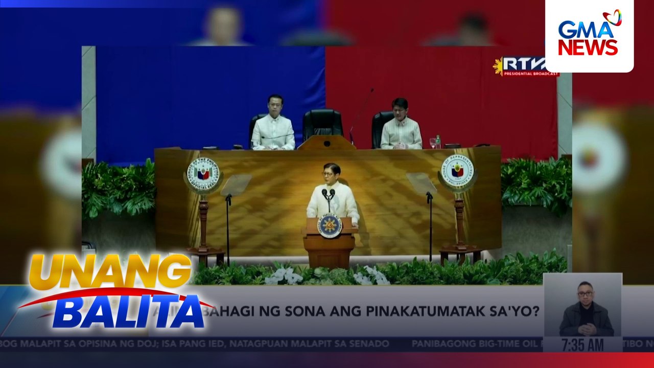 Aling bahagi ng #SONA2026 ang pinakatumatak sa'yo?  | Unang Balita