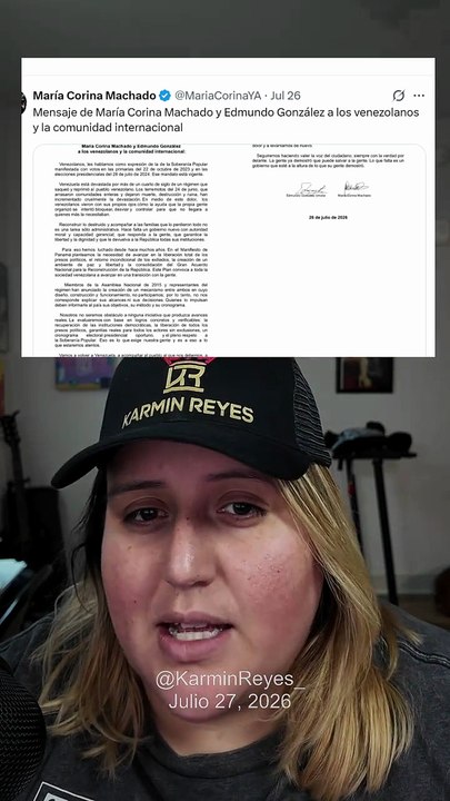 María Corina y Edmundo González: "No seremos obstáculo" pero se apartan del diálogo de transición