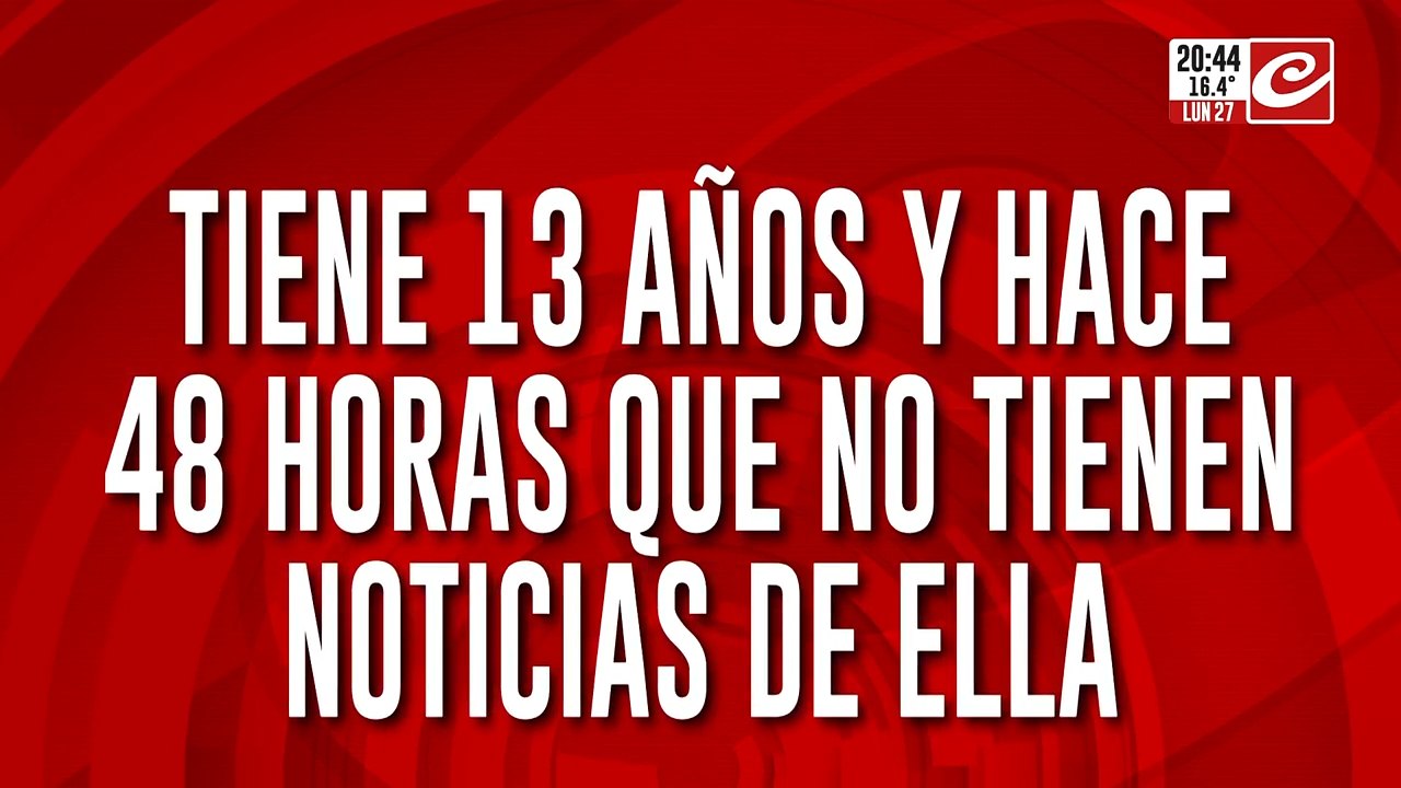 ¿Dónde está Nicole?: tiene 13 años y hace 48 horas que no saben de ella