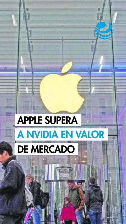 Apple destrona a Nvidia como la cotizada más valiosa del mundo y roza los 5 billones de dólares