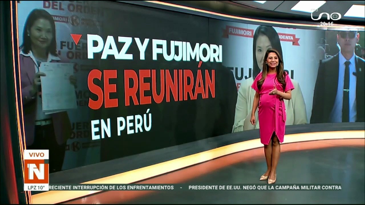 Paz asiste a la posesión de Fujimori