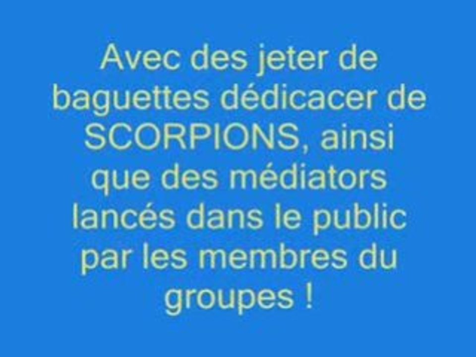 Scorpions le vendredi 04 bobital 2008