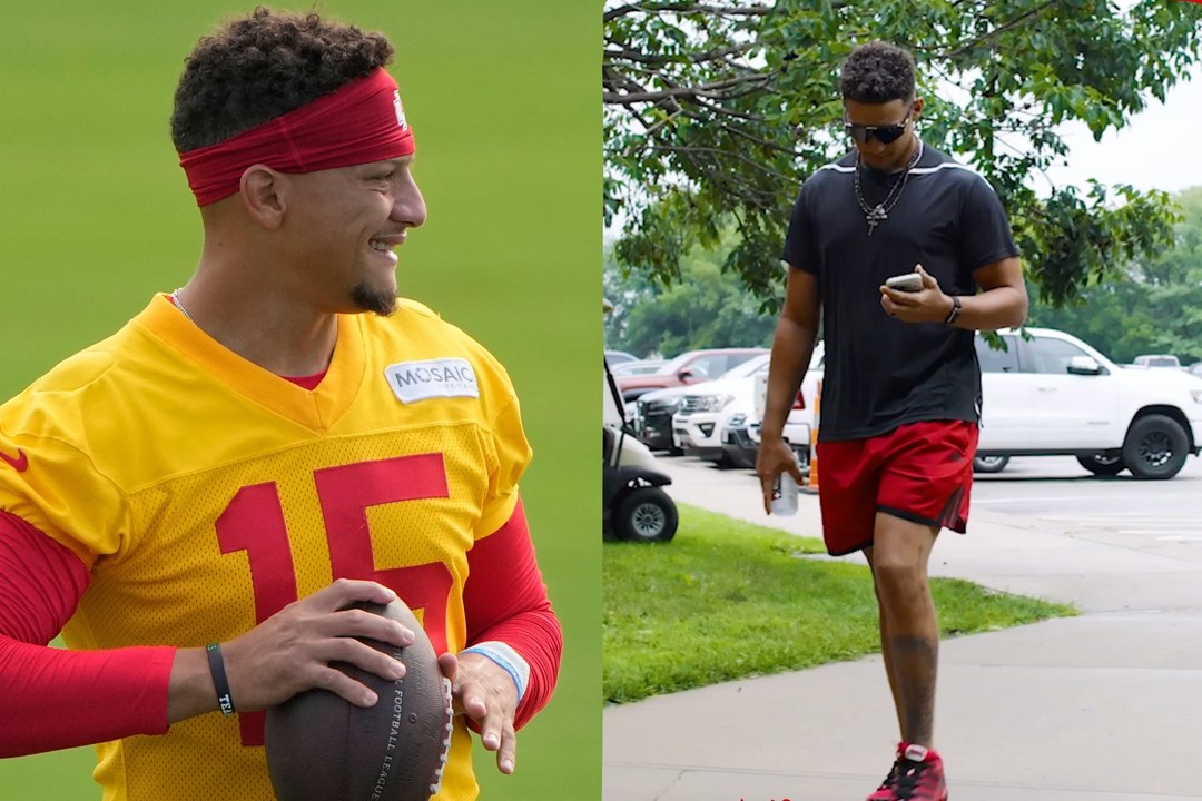 La apariencia de la pierna izquierda de Patrick Mahomes genera preocupación entre los fanáticos 