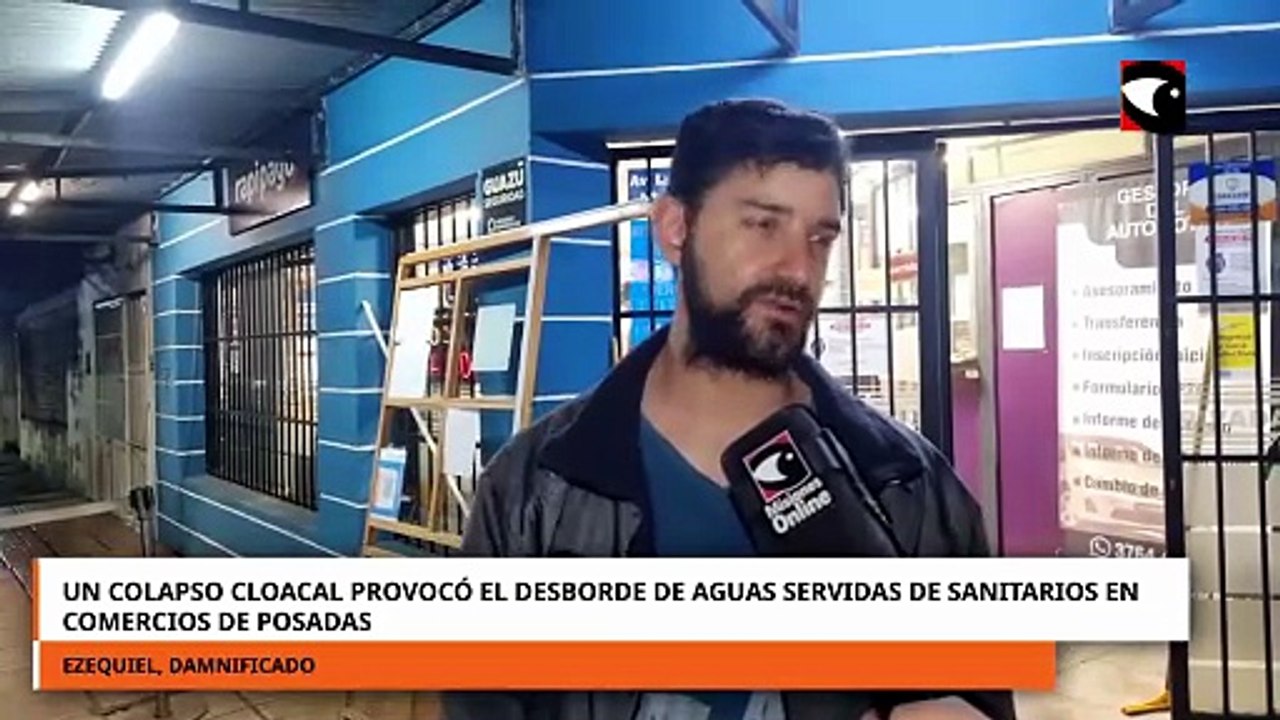 Un colapso cloacal provocó el desborde de aguas servidas de sanitarios en comercios de Posadas