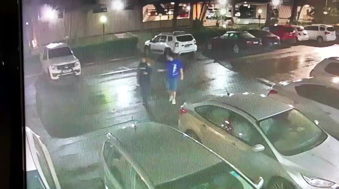 Câmeras mostram assalto em quadra da Asa Norte