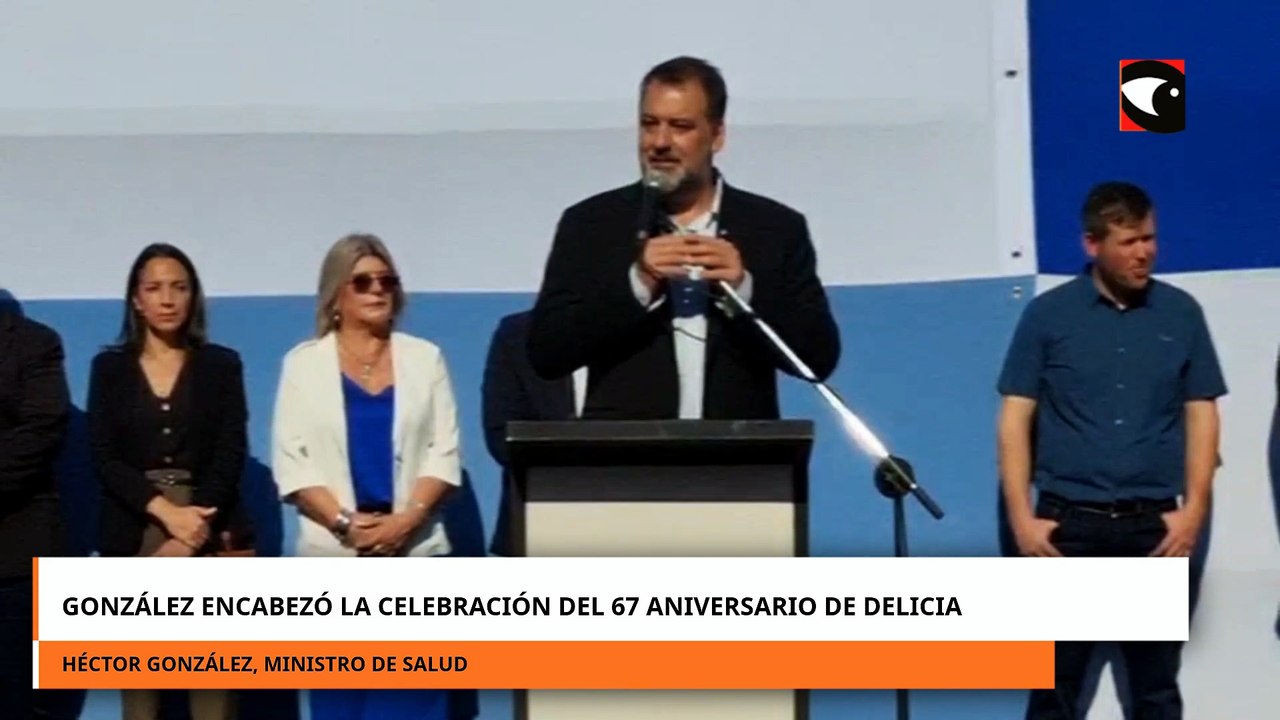 González encabezó la celebración del 67 aniversario de Delicia