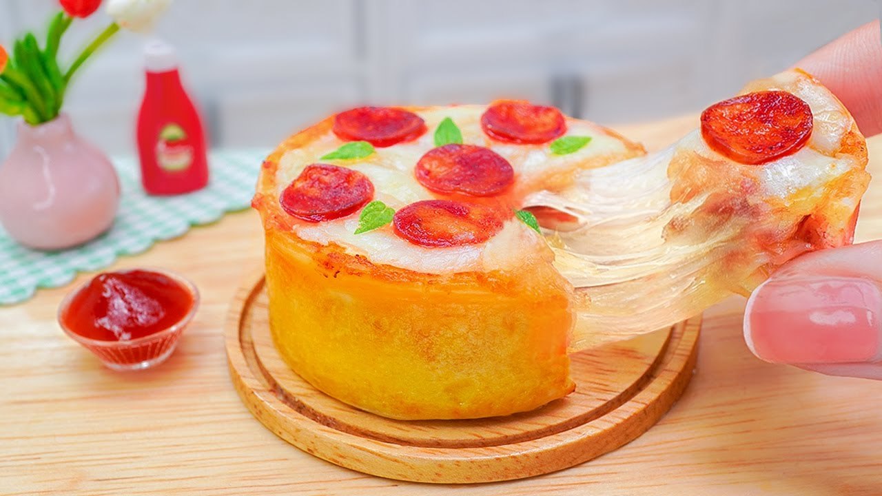 ASMR Cooking 🍕 Cooking Delicious Layer Pizza i...