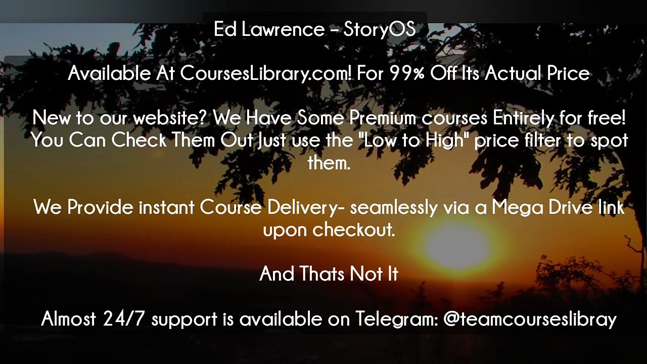(Courseslibrary.com)Ed Lawrence – StoryOS