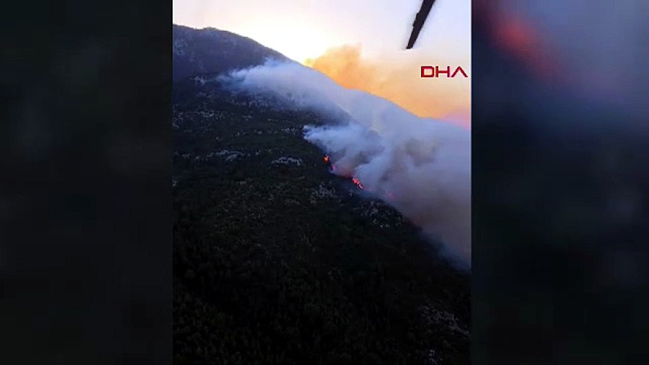 Turizm başkentinde orman yangını! Havadan ve karadan müdahale başladı