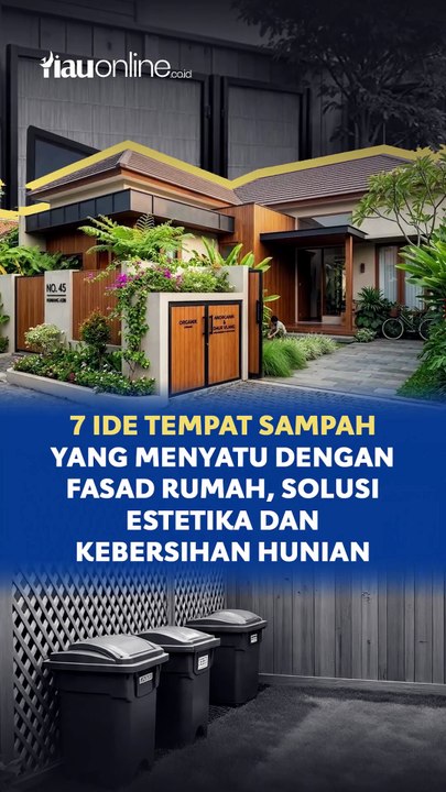 7 Ide Tempat Sampah yang Menyatu dengan Fasad Rumah, Solusi Estetika dan Kebersihan Hunian