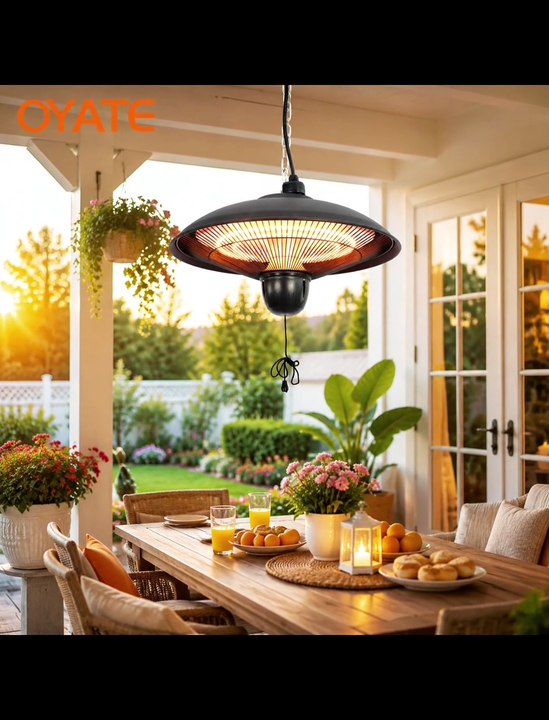 2100W Outdoor Heater Patio Hanging Electric Heater Ceiling Mounted Heater Indoor Commercial Heaters