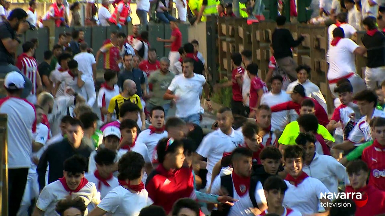 Tudela vive un cuarto encierro rápido y limpio