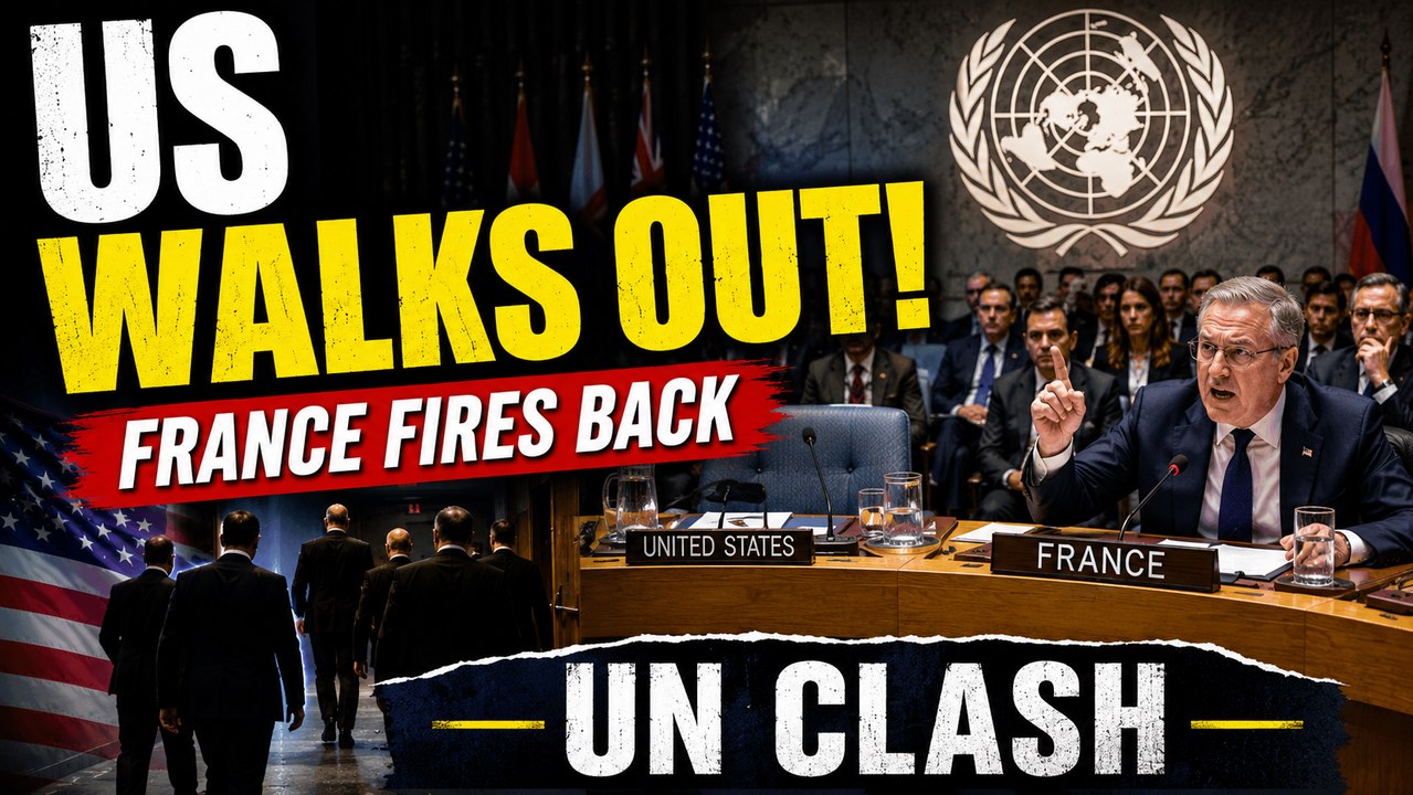 US Walks Out of UN Security Council During France Speech | Trump Administration's Clash Shocks United Nations