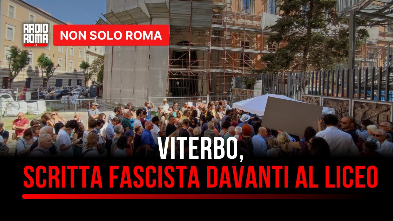 Viterbo, protesta al liceo Buratti: si chiede la rimozione della scritta "Casa del Balilla"