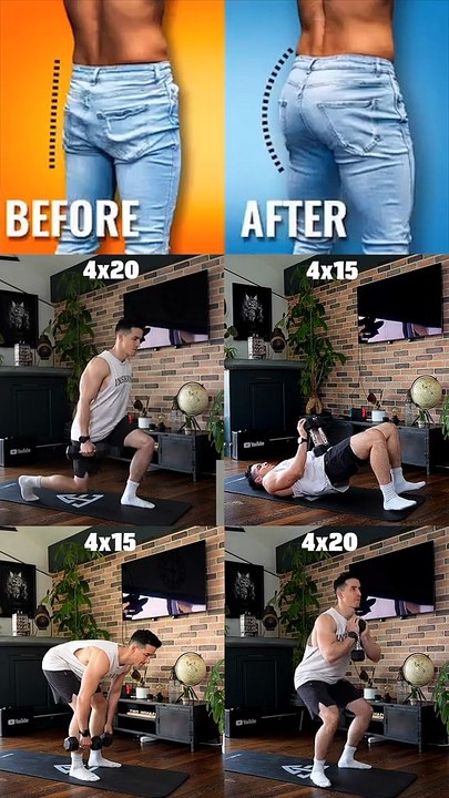 Best glutes workout at home ! 😱