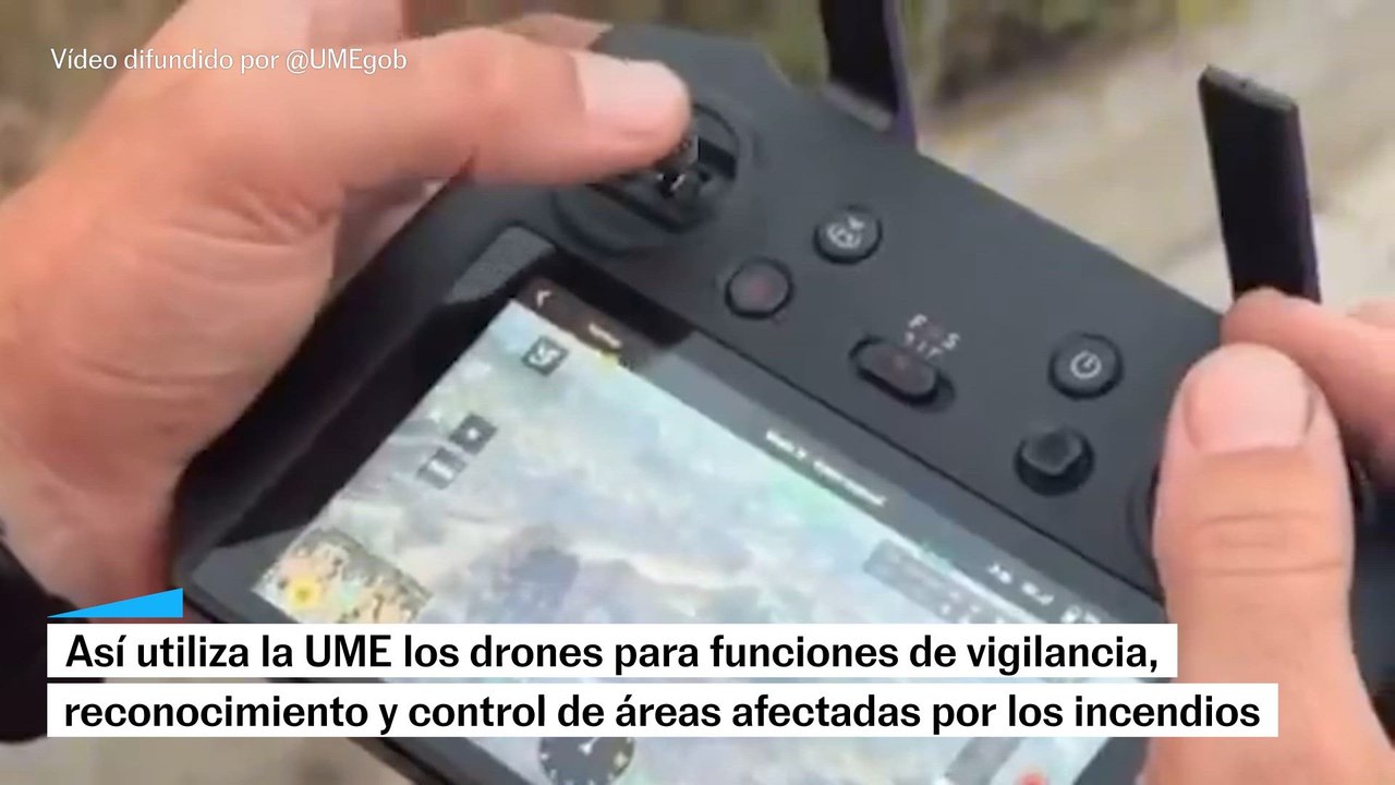 Así utilizan los drones la UME para la vigilancia de los incendios
